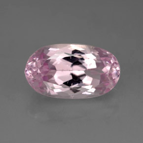 Kunzita rosa natural 6,95ct, corte oval, VS