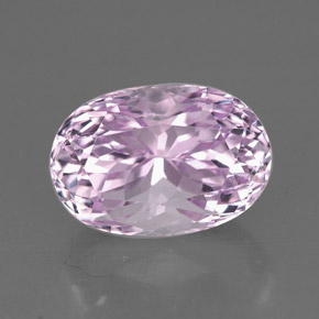Kunzita rosa natural 5,46ct, corte oval, VVS-VS