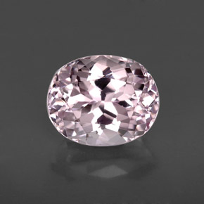 Kunzita rosa natural 5,85ct, corte oval, VVS-VS