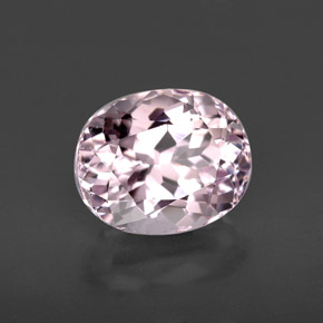 Kunzita rosa natural 5,85ct, corte oval, VVS-VS