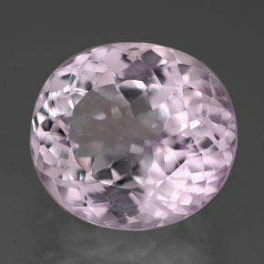 Kunzita rosa natural 7,60ct, corte oval, VVS