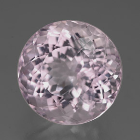 Kunzita rosa natural 7,90ct, corte redondo, VS
