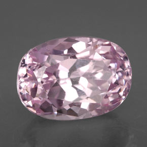 Kunzita rosa natural 6,97ct, corte oval, VS
