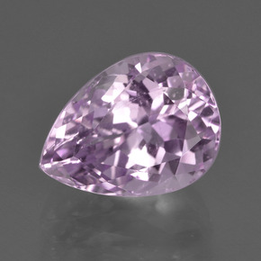 Kunzita rosa natural 5,56ct, formato de pêra, VS