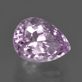 Kunzita rosa natural 5,56ct, formato de pêra, VS