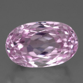 Kunzita rosa natural 8,16ct, corte oval, VVS