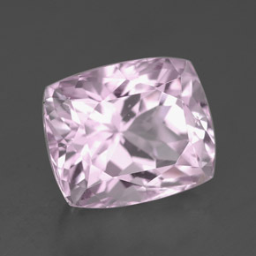 Kunzita Rosa Natural 5.71ct, Almofada cortada, VVS-VS