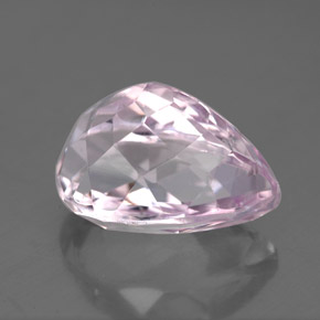 Kunzita rosa natural 6,54ct, formato de pêra, VS-SI