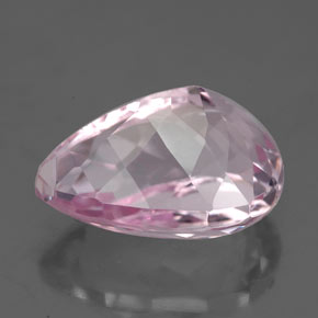 Kunzita Rosa Natural 7.55ct, Formato de pêra, VS