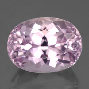 Kunzita rosa natural 8,54ct, corte oval, VS-SI