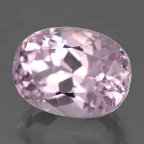 Kunzita rosa natural 8,54ct, corte oval, VS-SI