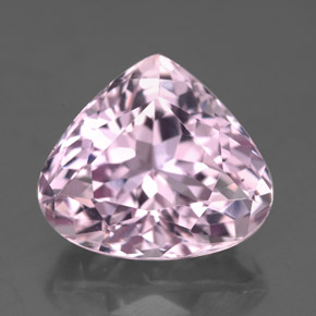 Kunzita rosa natural 8,78ct, formato de pêra, VS-SI