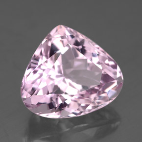 Kunzita rosa natural 8,78ct, formato de pêra, VS-SI
