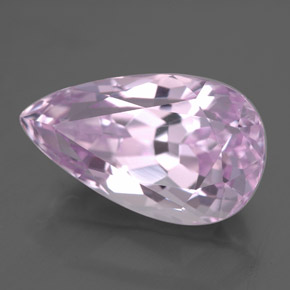 Kunzita rosa natural 7,83ct, formato de pêra, VS