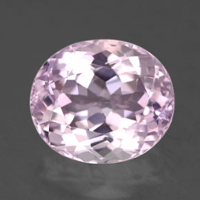 Kunzita rosa natural 7,93ct, corte oval, VVS-VS