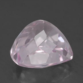 Kunzita rosa natural 9,72ct, formato de pêra, VS