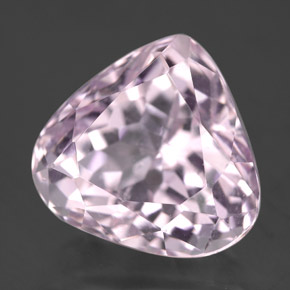 Kunzita rosa natural 10,89ct, formato de pêra, VS-SI