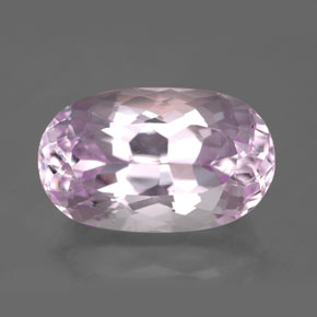 Kunzita rosa natural 10,60ct, corte oval, VVS-VS