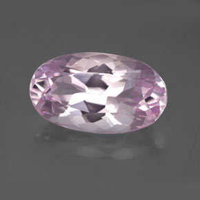 Kunzita rosa natural 8,71ct, corte oval, VVS