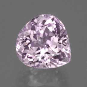 Kunzita Luz rosa Natural 5.74ct, Formato de pêra, VVS-VS