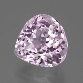 Kunzita Luz rosa Natural 5.74ct, Formato de pêra, VVS-VS