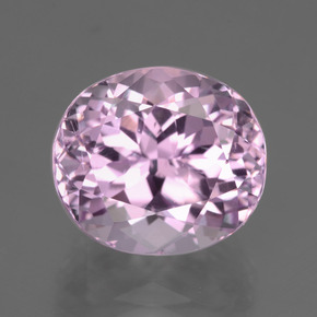 Kunzita rosa natural 12,18ct, corte oval, VS