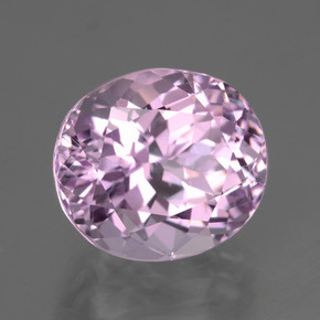 Kunzita rosa natural 12,18ct, corte oval, VS