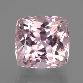 Kunzita rosa natural 10,26ct, almofada cortada, VS