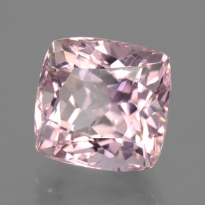 Kunzita rosa natural 10,26ct, almofada cortada, VS