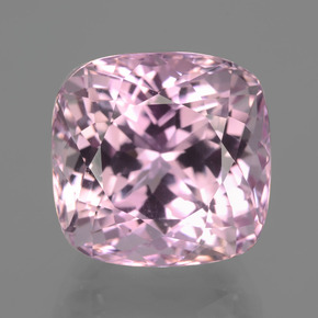 Kunzita rosa natural 16,00ct, almofada cortada, VVS-VS