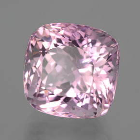 Kunzita rosa natural 16,00ct, almofada cortada, VVS-VS