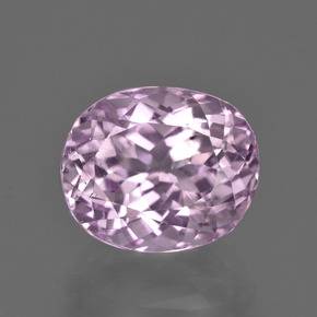 Kunzita rosa natural 7,09ct, corte oval, VS