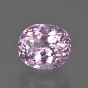 Kunzita rosa natural 7,09ct, corte oval, VS