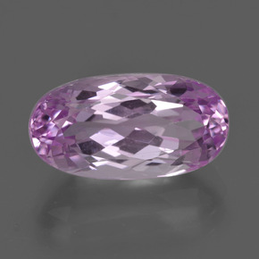 Kunzita roxo natural 7,16ct, corte oval, VS