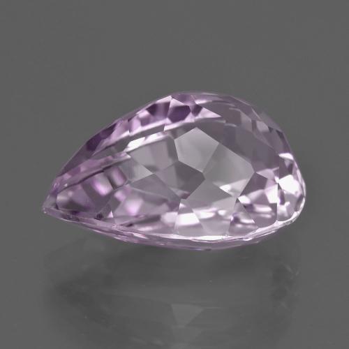 Kunzita violeta natural 13,59ct, formato de pêra, VVS