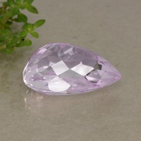 Kunzita rosa natural 15,47ct, formato de pêra, VVS