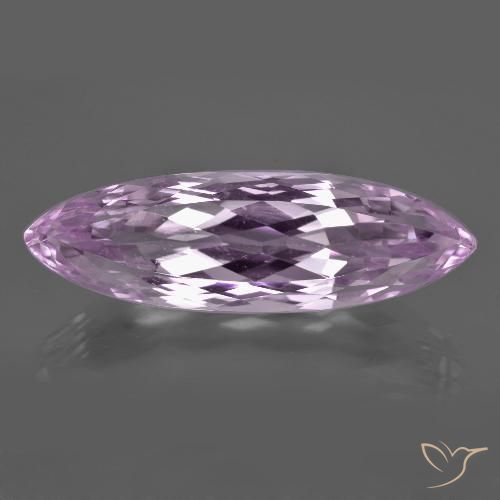 24.38ct Natural Violeta rosado muito claro Kunzita, Marquesa, VVS-VS