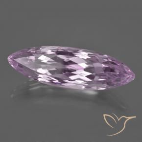 Kunzita Violeta rosado muito claro Natural 24.38ct, Marquesa, VVS-VS