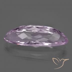 Kunzita Violeta rosado muito claro Natural 24.38ct, Marquesa, VVS-VS