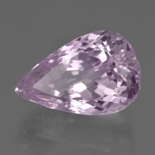 Kunzita rosa natural 21,75ct, formato de pêra, VS