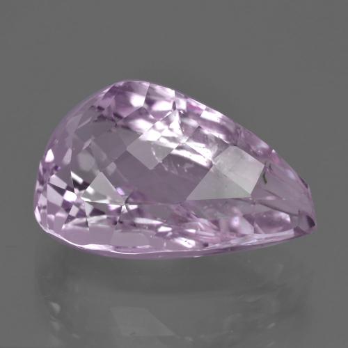 Kunzita rosa natural 21,75ct, formato de pêra, VS