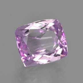 Kunzita rosa natural 3,59ct, almofada cortada, VS