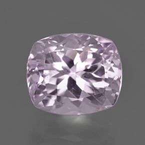 Kunzita rosa natural 9,02ct, almofada cortada, VS