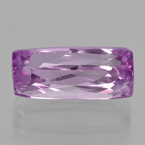 Kunzita roxo natural 8,42ct, almofada cortada, VS