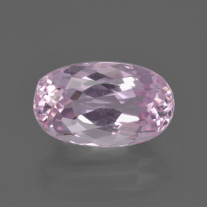 Kunzita rosa natural 4,58ct, corte oval, VS
