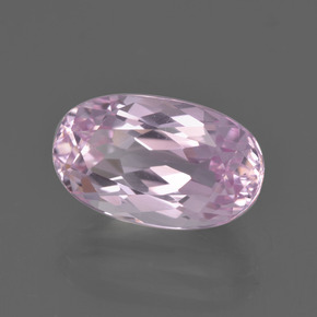 Kunzita rosa natural 4,58ct, corte oval, VS