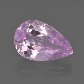 Kunzita Rosa Natural 5.64ct, Formato de pêra, VVS-VS