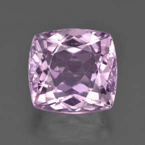 Kunzita rosa natural 10,47ct, almofada cortada, VS