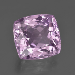 Kunzita rosa natural 10,47ct, almofada cortada, VS