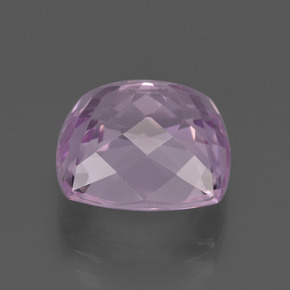 Kunzita rosa natural 10,47ct, almofada cortada, VS